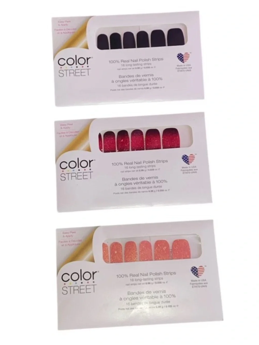 Color Street Nail Polish Bundle • Wood You Rather? • Bloody Gorgeous! Cape Coral